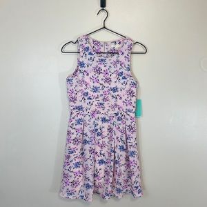 Copper Key NWT Girls Pink Floral Dress L